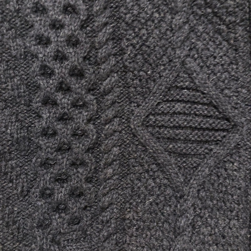 Blarney Woollen Mills Ireland Merino Black Hooded Zip Up Knit Sweater Vest M - Picture 8 of 12